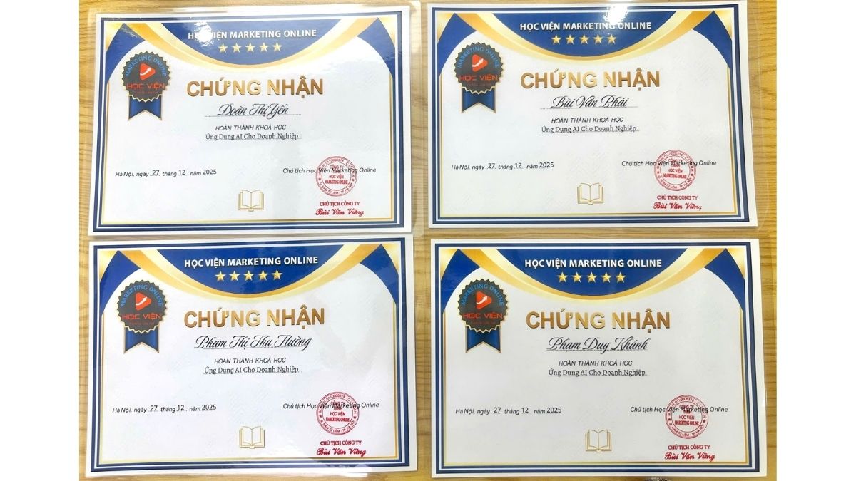 Khóa Học AI Marketing Tại HVMO- Chứng chỉ được công nhận