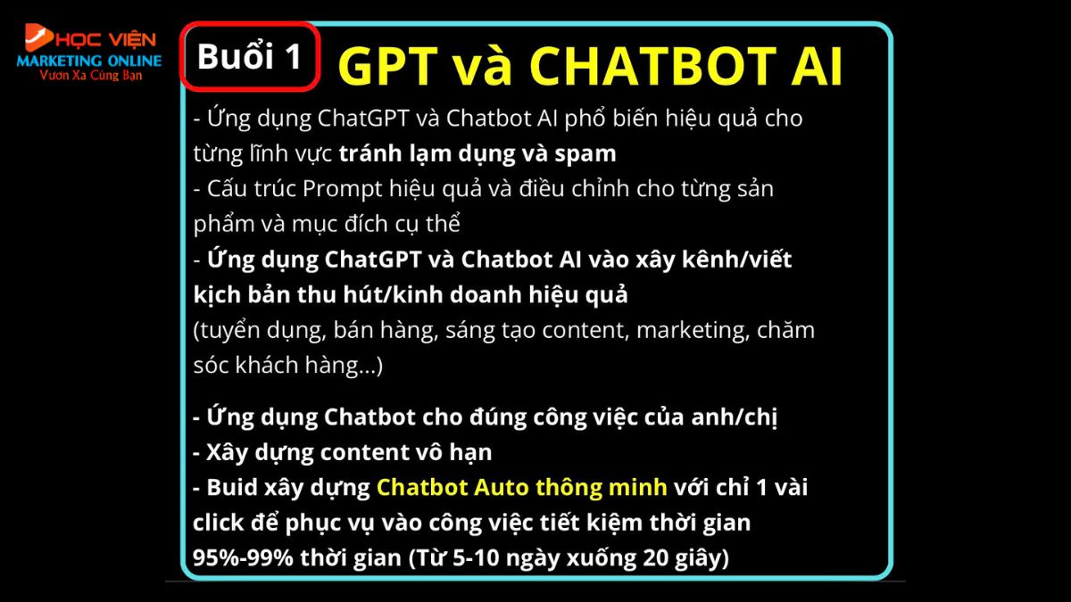 Chương Trình Học AI Mastery buổi 1