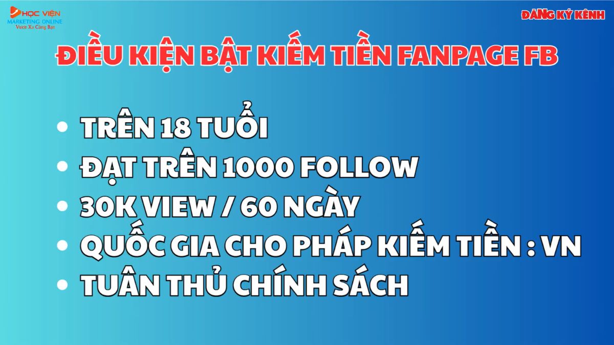 Nội Dung Khóa Học Affiliate Facebook buổi 1