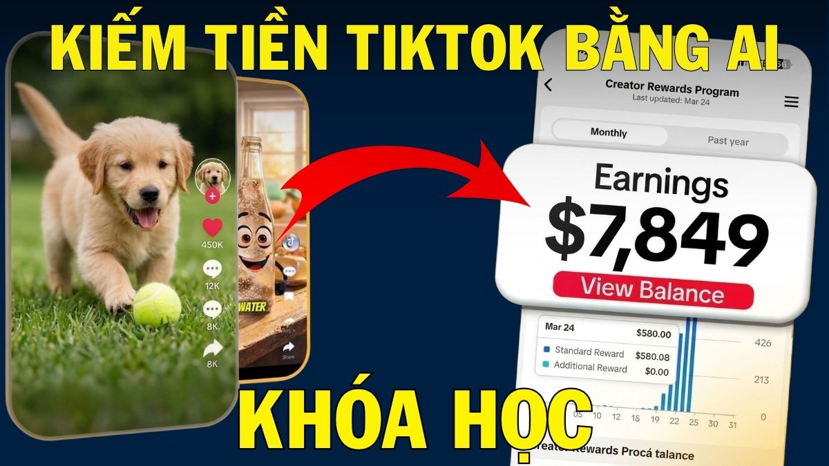 Khóa Học Kiếm Tiền Tiktok Bằng AI Hiệu Quả Nhất 2026