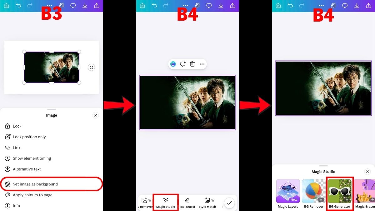 Hướng Dẫn Cách Đổi Nền Trên Canva Bằng AI trên điện thoại bước 4