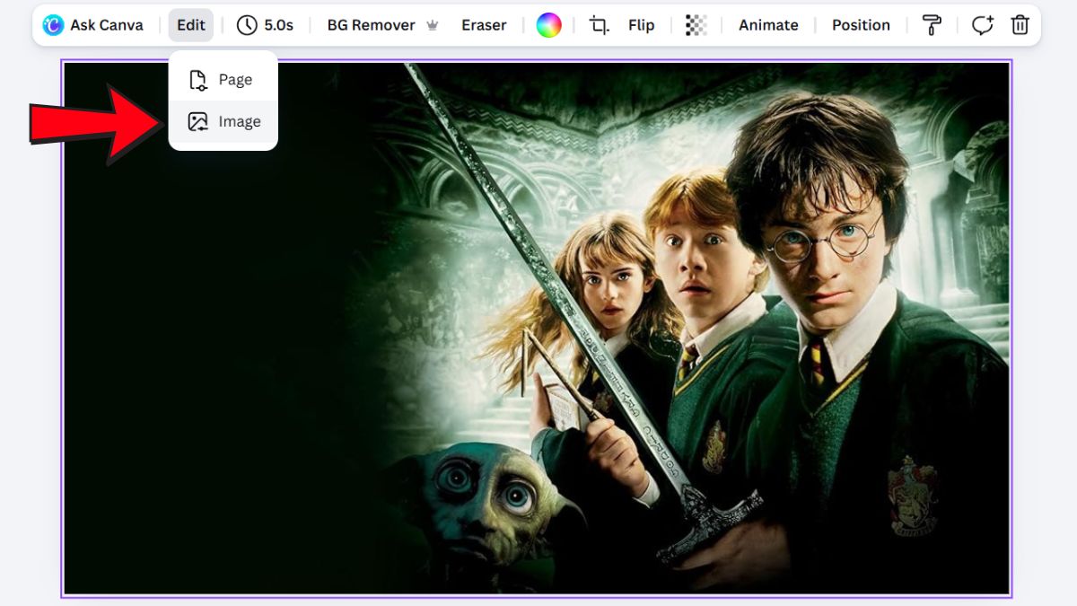 Hướng Dẫn Cách Đổi Nền Trên Canva Bằng AI trên máy tính bước 2.1