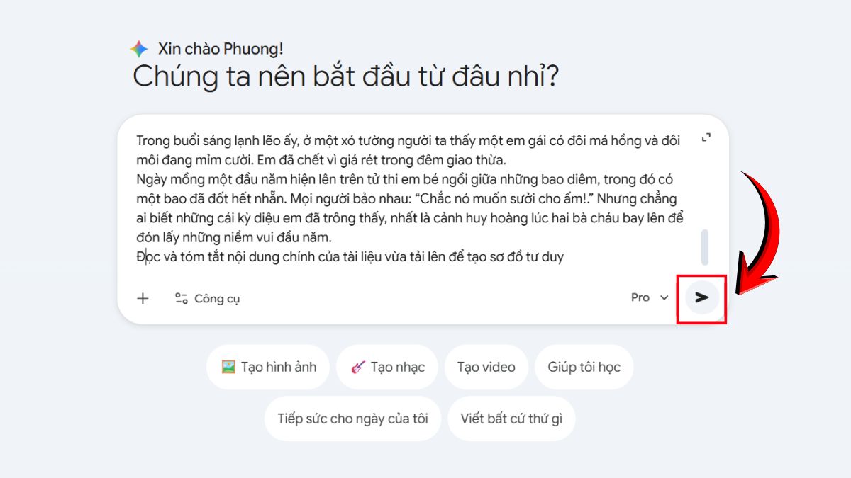 Hướng Dẫn Cách Làm Sơ Đồ Mindmap Cho Bài Học Bằng Gemini bước 2