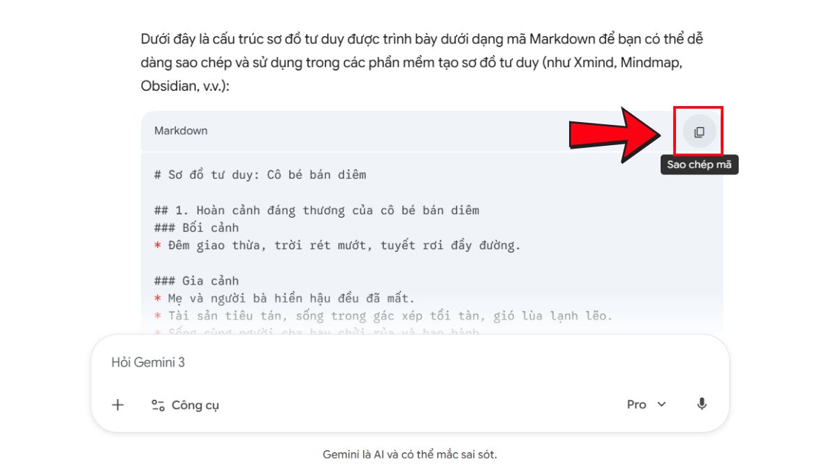 Hướng Dẫn Cách Làm Sơ Đồ Mindmap Cho Bài Học Bằng Gemini bước 5.1