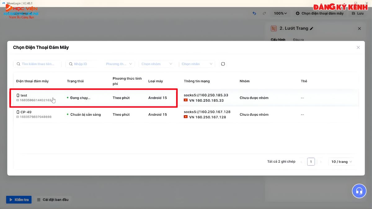 Hướng Dẫn Cách Sử Dụng Tính Năng Tự Động Hóa Với MoreLogin Automation- Xây dựng hệ thống tự động bước 1.3