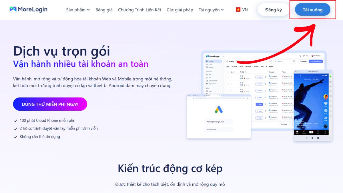 Hướng Dẫn Cách Sử Dụng Tính Năng Tự Động Hóa Với MoreLogin Automation- Cài đặt và chuẩn bị hồ sơ bước 1