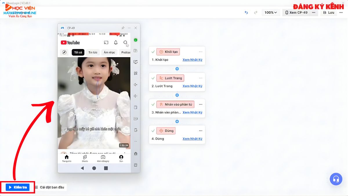 Hướng Dẫn Cách Sử Dụng Tính Năng Tự Động Hóa Với MoreLogin Automation- Xây dựng hệ thống tự động bước 2.4