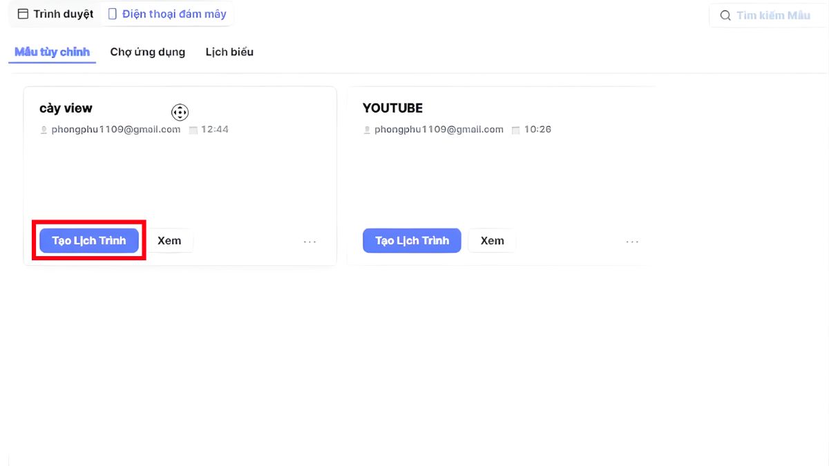 Hướng Dẫn Cách Sử Dụng Tính Năng Tự Động Hóa Với MoreLogin Automation- Chạy tự động hóa hàng loạt và lên lịch bước 1.1
