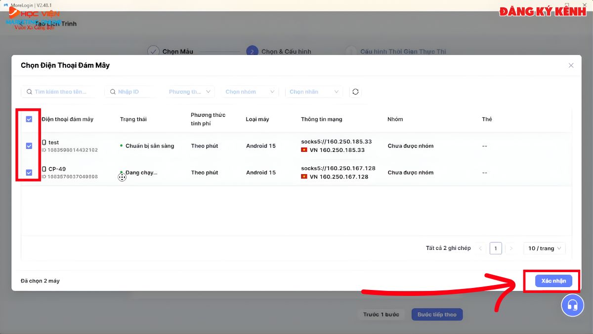 Hướng Dẫn Cách Sử Dụng Tính Năng Tự Động Hóa Với MoreLogin Automation- Chạy tự động hóa hàng loạt và lên lịch bước 1.4