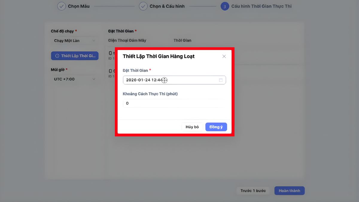 Hướng Dẫn Cách Sử Dụng Tính Năng Tự Động Hóa Với MoreLogin Automation- Chạy tự động hóa hàng loạt và lên lịch bước 2.2