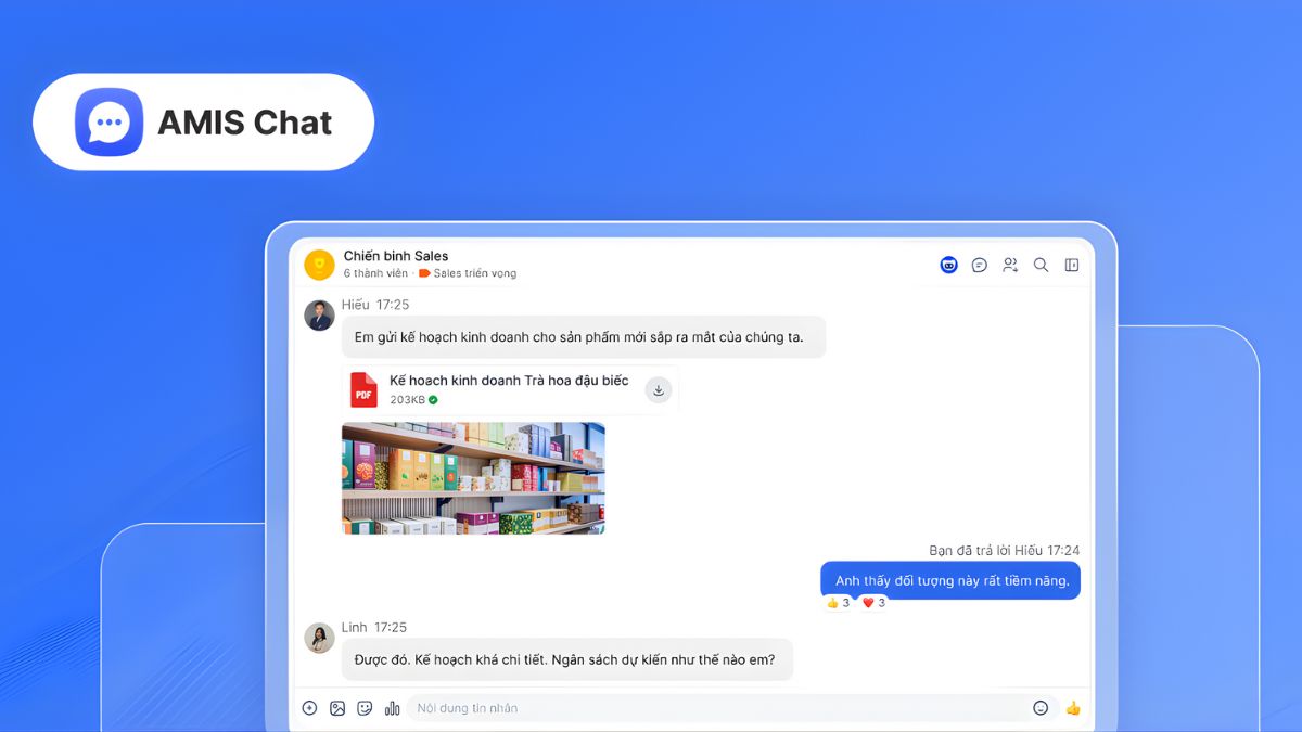Ứng Dụng Chat Nội Bộ Cho Doanh Nghiệp- AMIS Chat