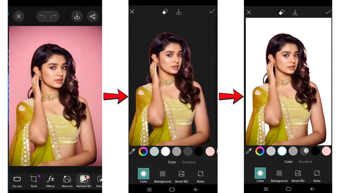 Các tính năng AI mới trong Picsart- Xóa nền