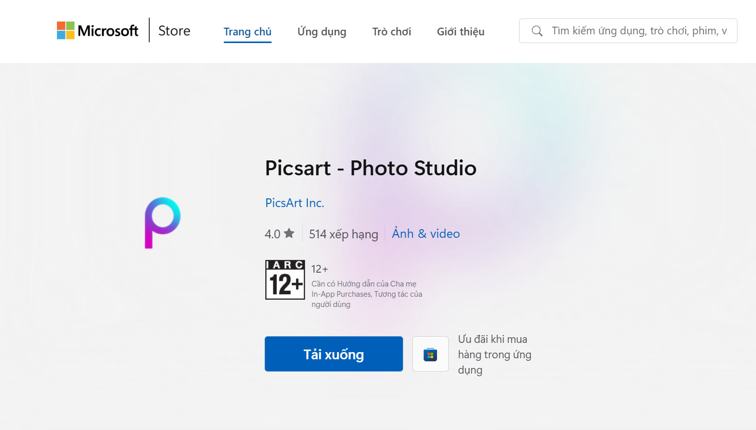 Cách tải Picsart miễn phí trên máy tính bước 1