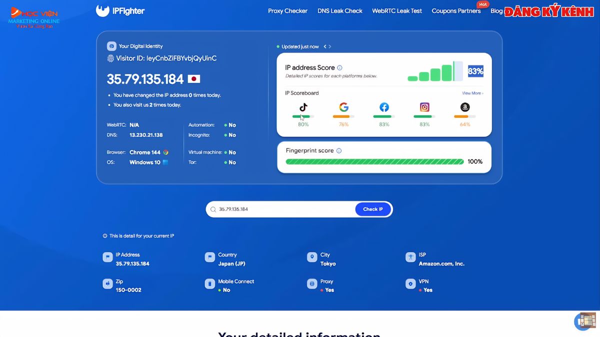 Cách Kiểm Tra Độ Sạch Của IP