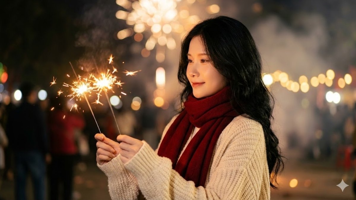 Mẹo Tạo Ảnh Chân Dung Selfie Pháo Bông Bằng AI Đẹp