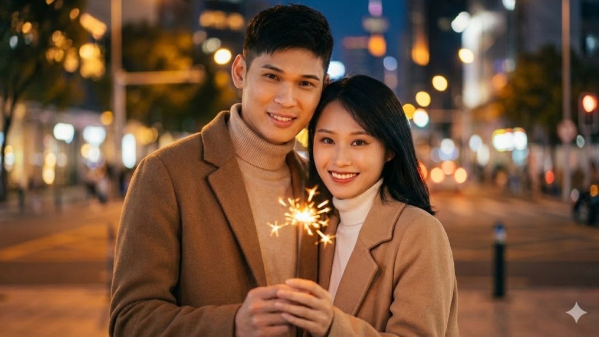 Câu Lệnh 2 Tạo Ảnh Pháo Hoa Cùng Người Yêu Lãng Mạn