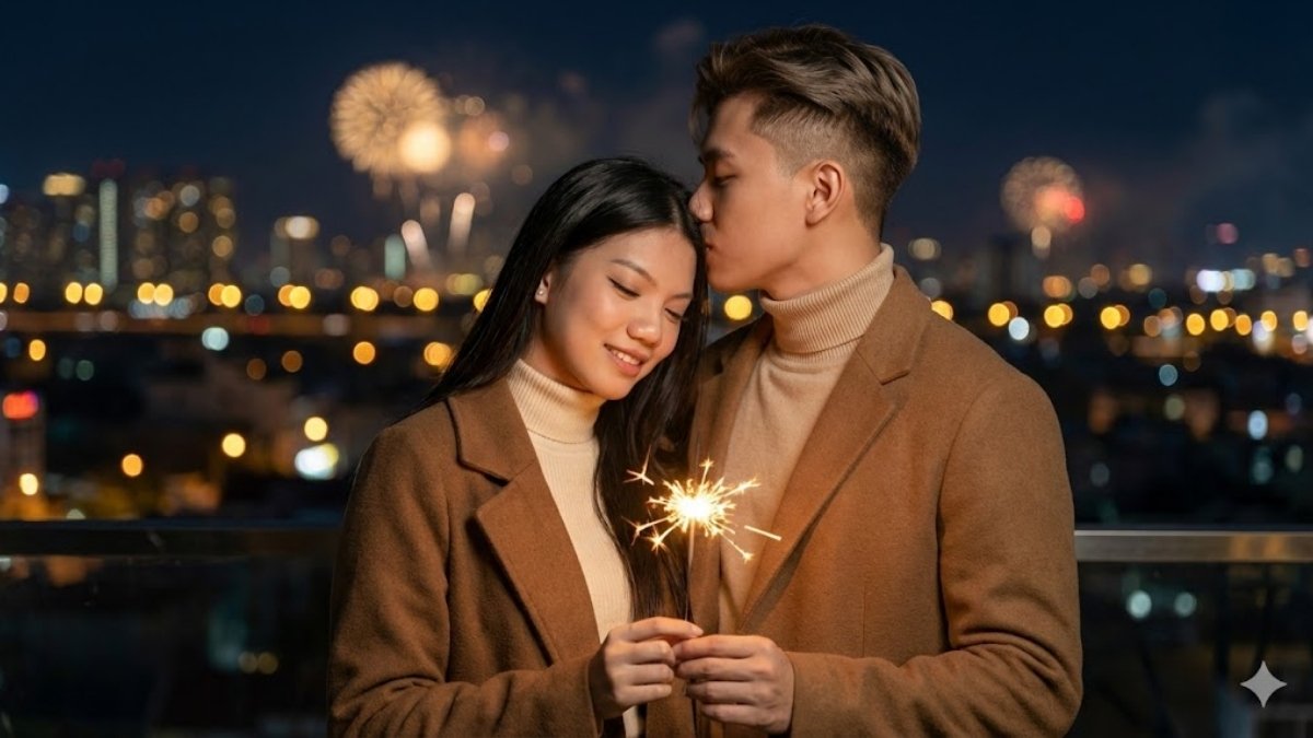 Câu Lệnh 1 Tạo Ảnh Pháo Hoa Cùng Người Yêu Lãng Mạn