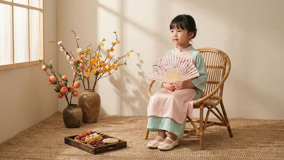 Prompt 10 Tạo Ảnh Tết Cho Bé Bằng AI 