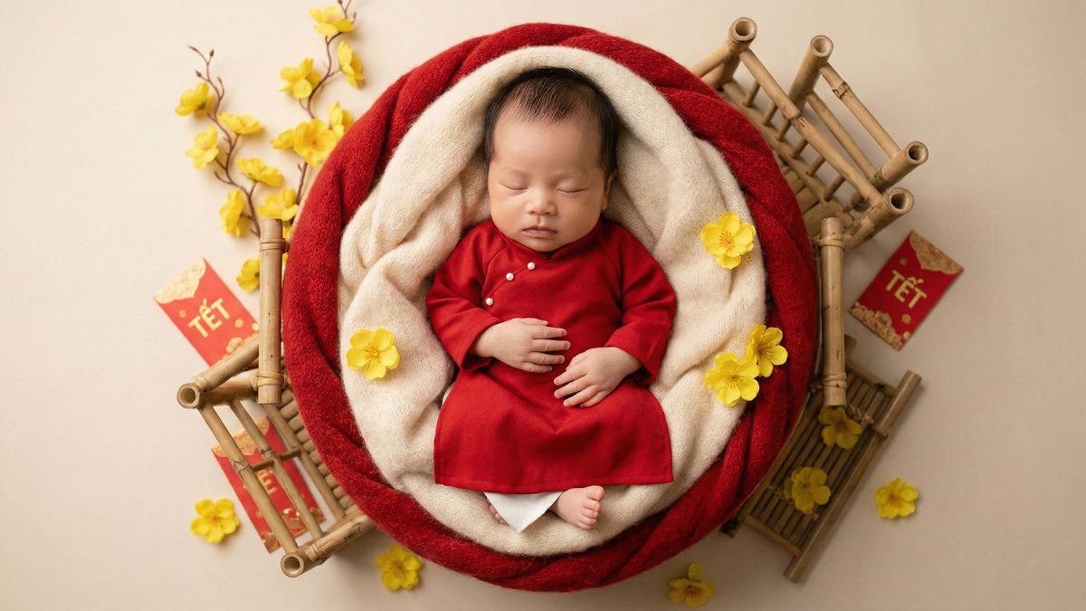 Prompt 14 Tạo Ảnh Tết Cho Bé Bằng AI 