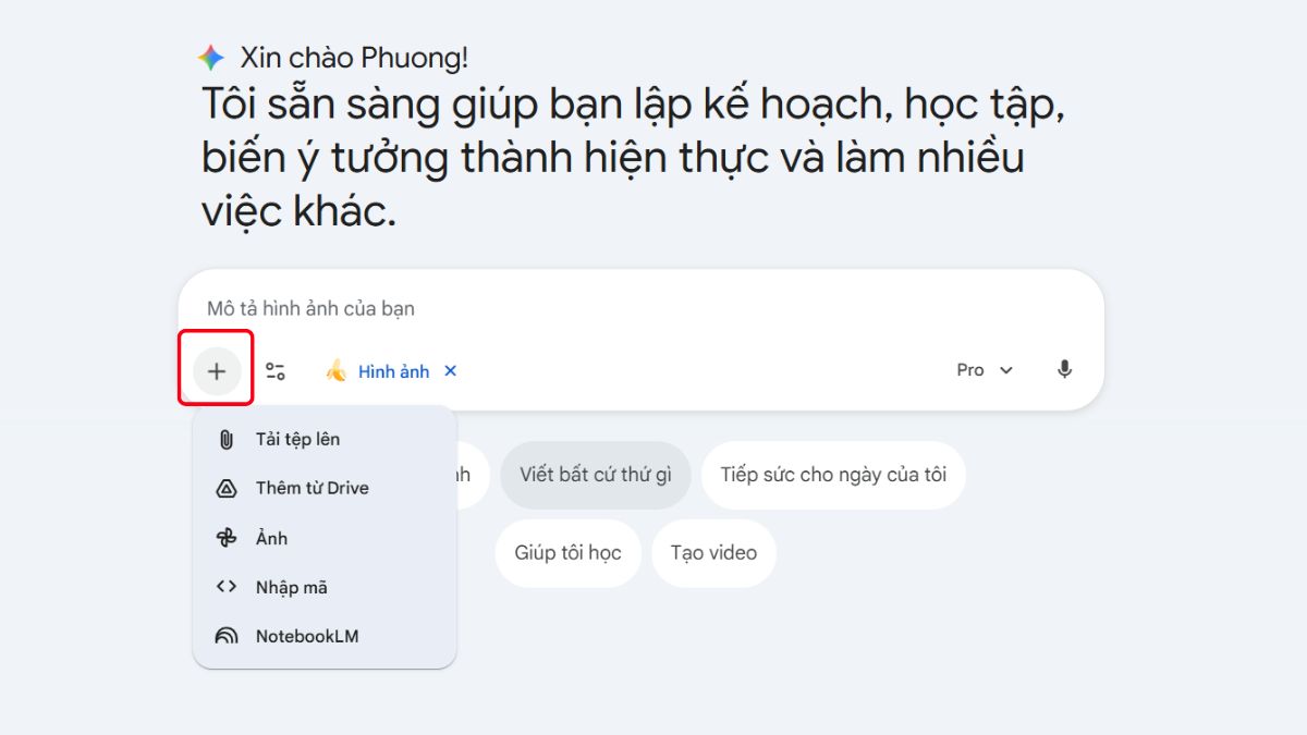 Hướng Dẫn Cách Tạo Ảnh Tết Cho Bé Bằng AI Gemini trên máy tính bước 3