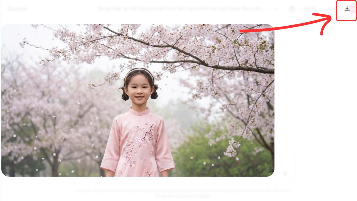 Hướng Dẫn Cách Tạo Ảnh Tết Tông Hồng Pastel Cho Bé Gái Bằng AI bước 6