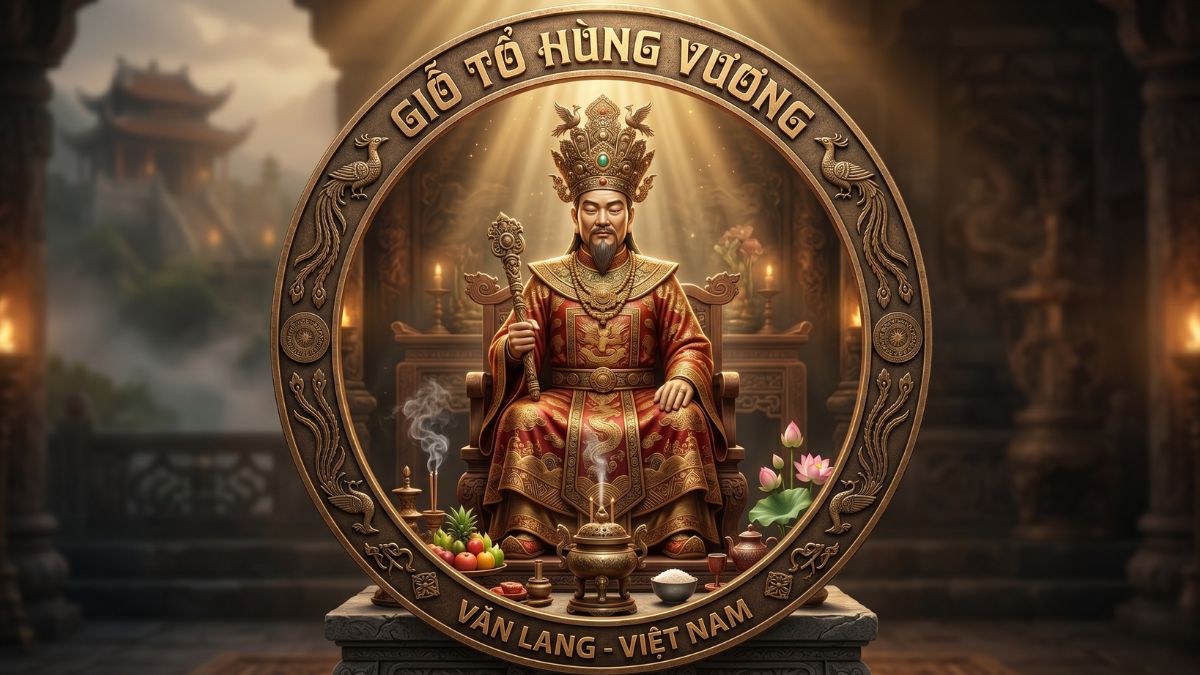 Mẫu Icon Giỗ Tổ Hùng Vương Đẹp- Vua Hùng