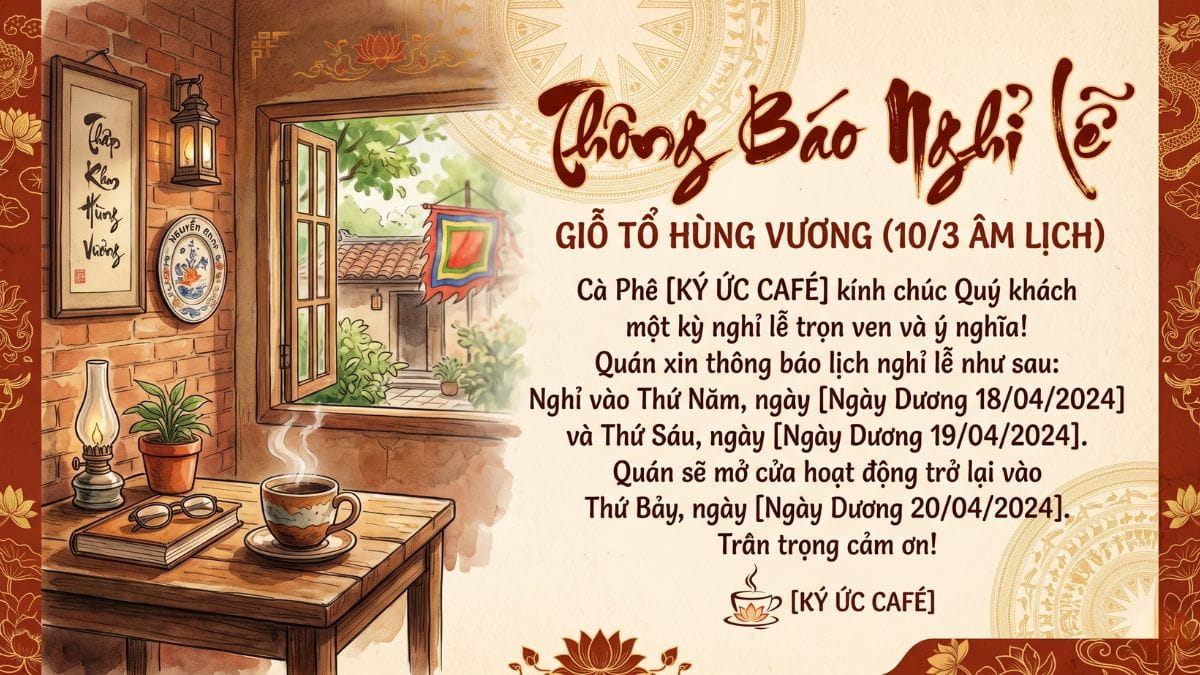 Tại Sao Nên Tạo Mẫu Thông Báo Nghỉ Lễ Giỗ Tổ Hùng Vương Bằng AI?