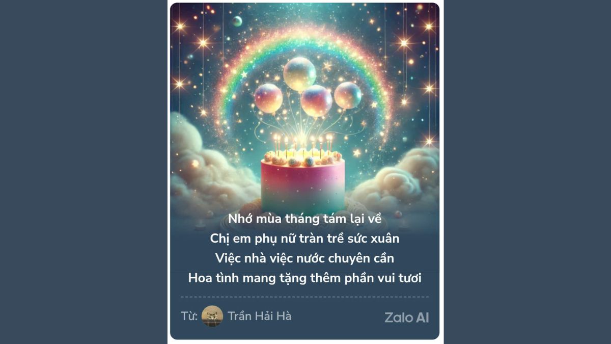 Mẫu 7 Thiệp Chúc Mừng 8/3 Trên Zalo