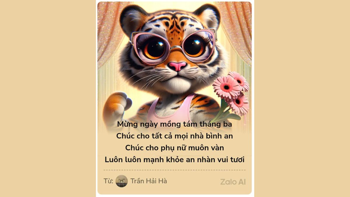 Mẫu 8 Thiệp Chúc Mừng 8/3 Trên Zalo