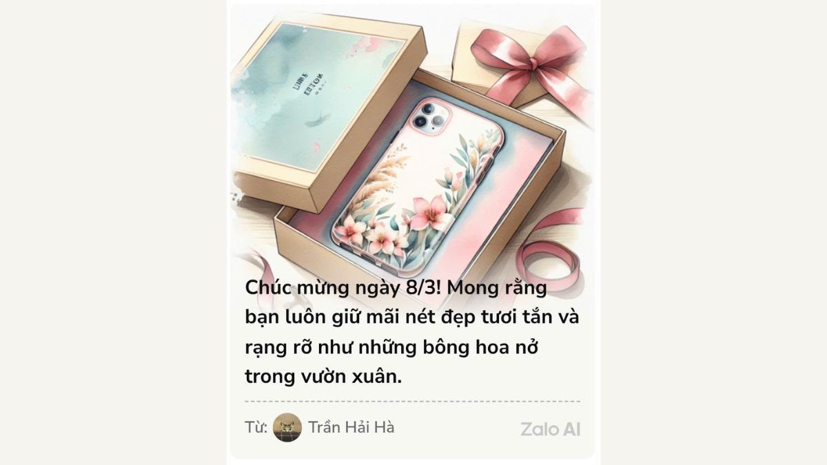 Mẫu 9 Thiệp Chúc Mừng 8/3 Trên Zalo