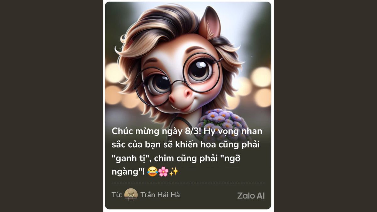 Mẫu 10 Thiệp Chúc Mừng 8/3 Trên Zalo