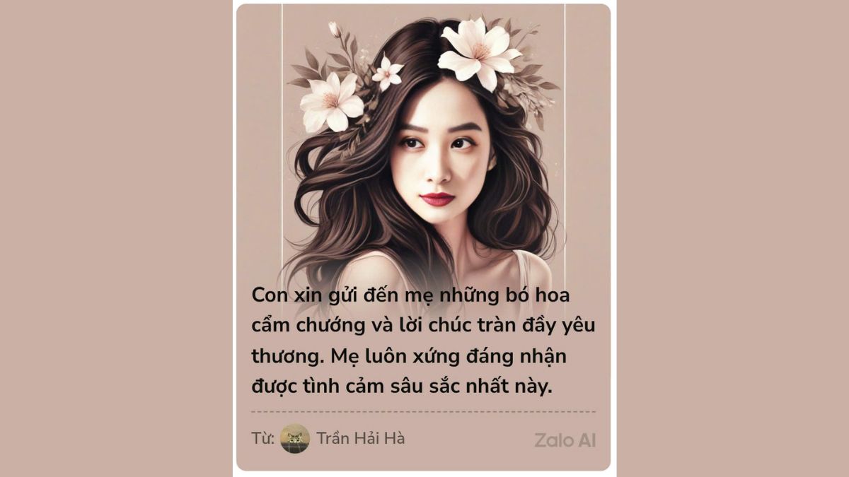 Tại Sao Nên Tạo Thiệp Chúc Mừng 8/3 Bằng Zalo AI?