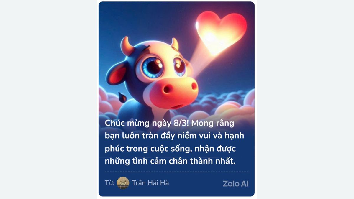 Mẫu 12 Thiệp Chúc Mừng 8/3 Trên Zalo