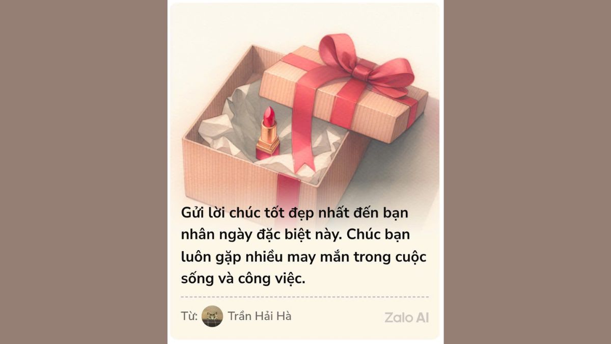 Mẫu 17 Thiệp Chúc Mừng 8/3 Trên Zalo