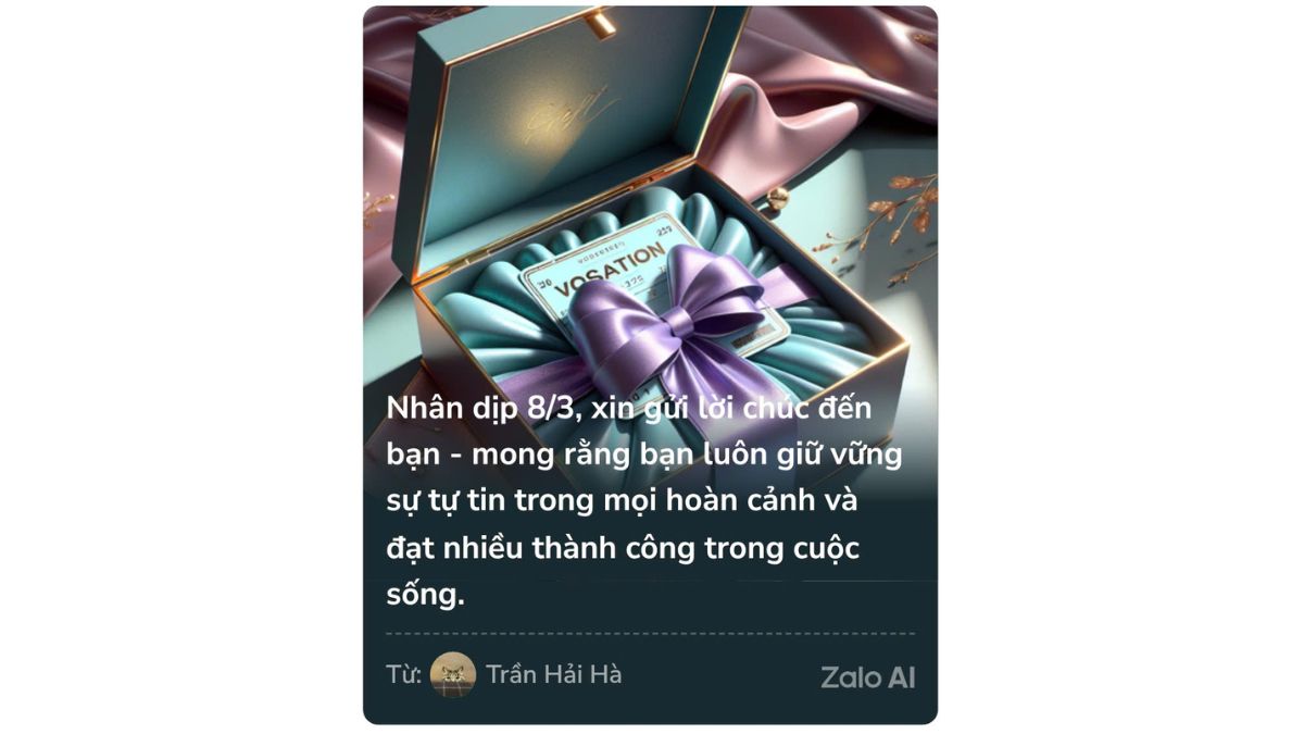 Mẫu 21 Thiệp Chúc Mừng 8/3 Trên Zalo