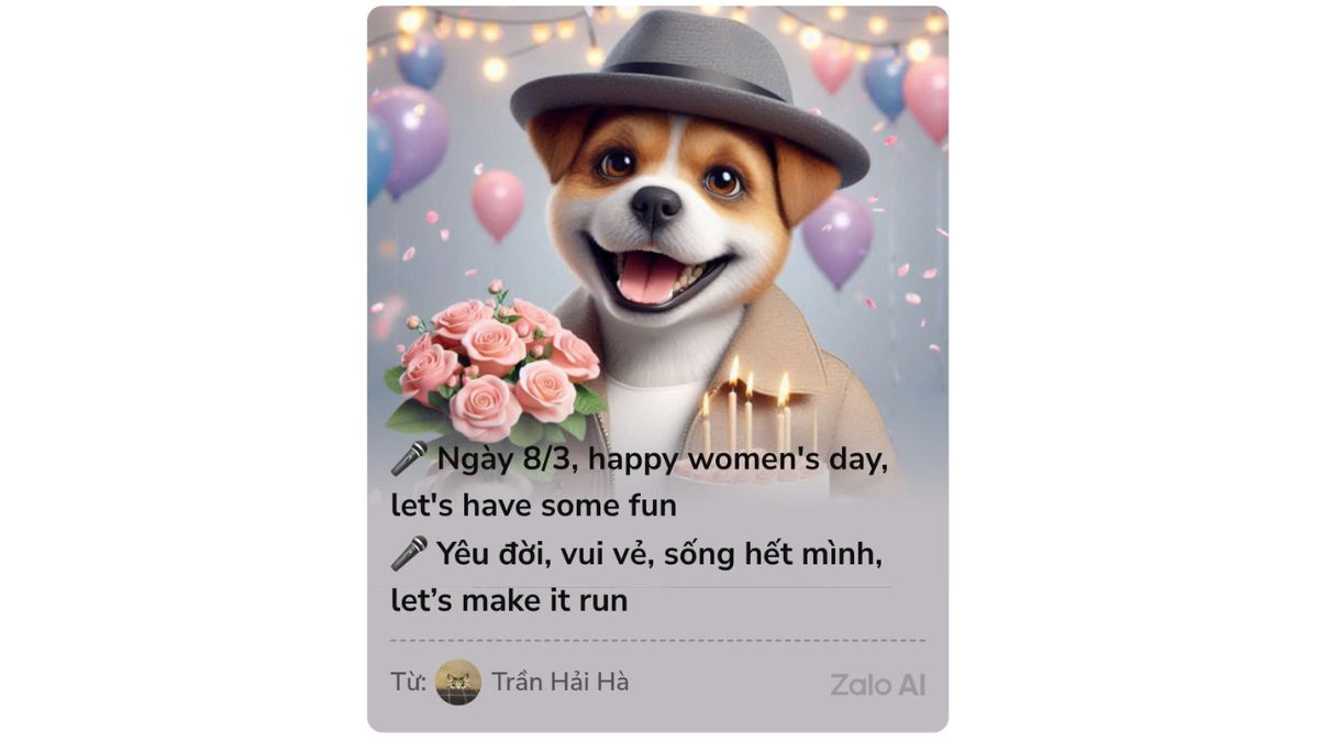 Mẫu 25 Thiệp Chúc Mừng 8/3 Trên Zalo