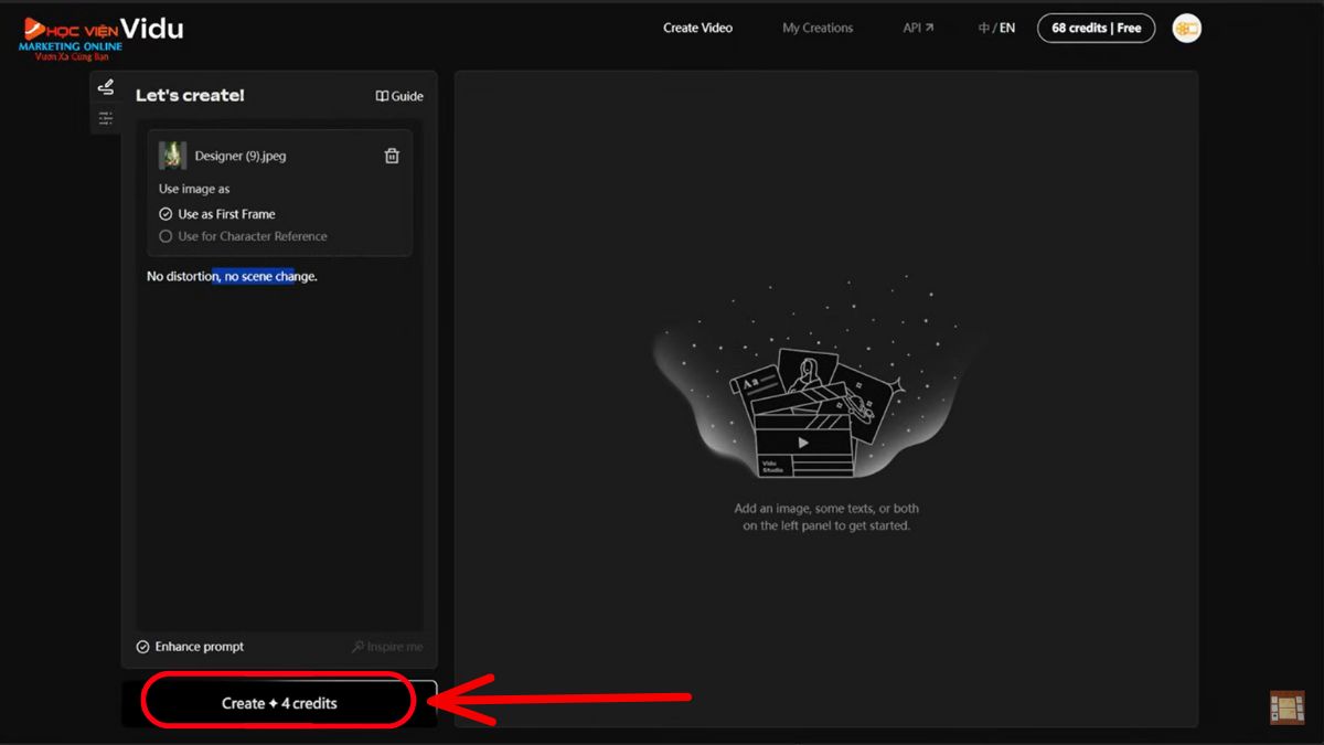 Hướng Dẫn Cách Tạo Video Hoạt Hình 3D Bằng AI bước 3.3