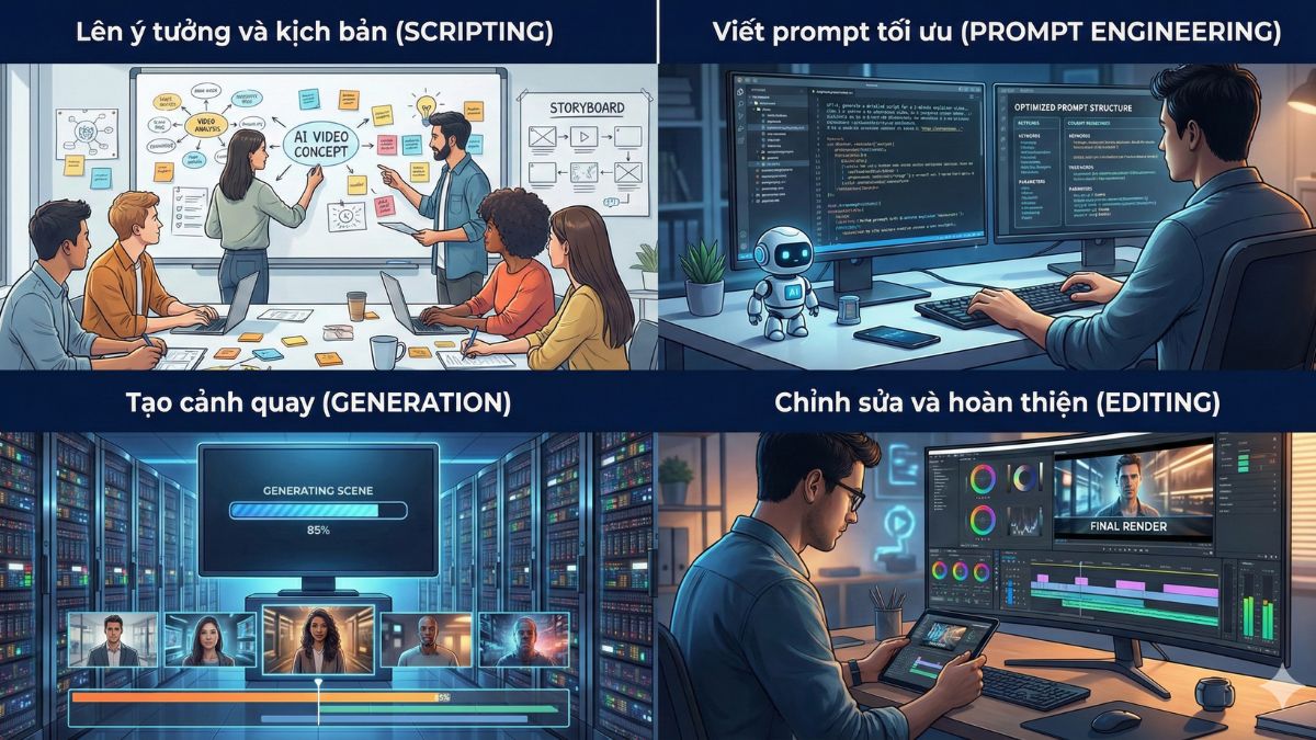 Quy Trình Làm Video Bằng AI