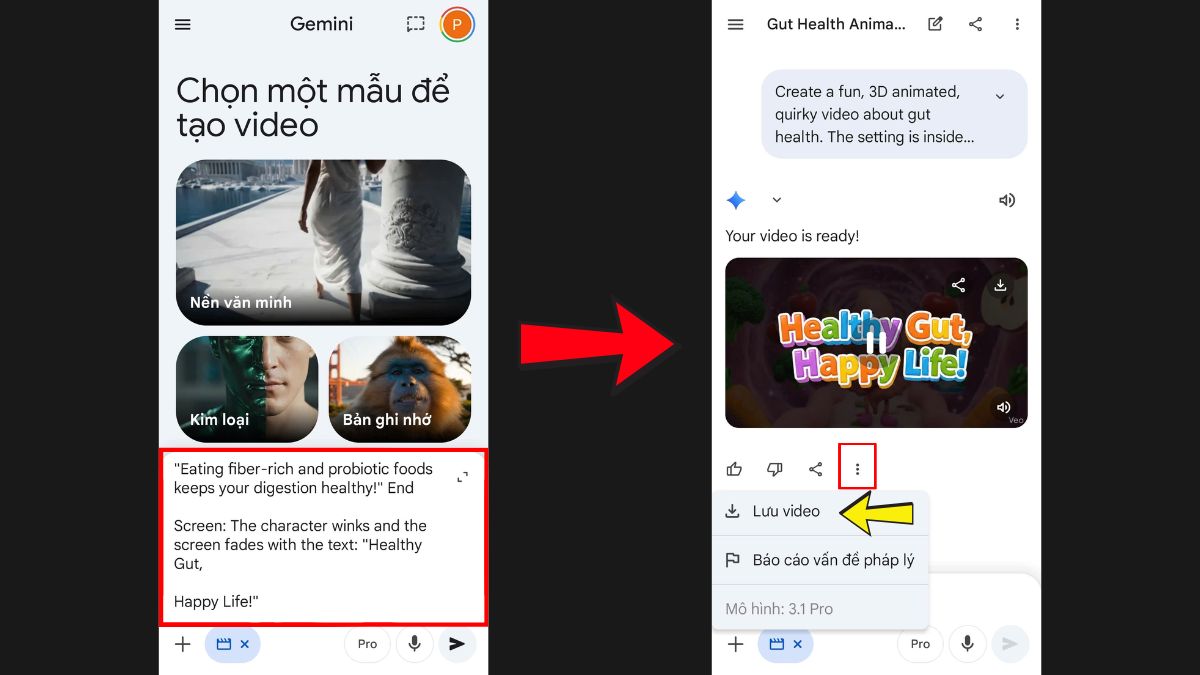 Hướng Dẫn Cách Tạo Video Bằng AI Trên Điện Thoại- Text to video bước 5