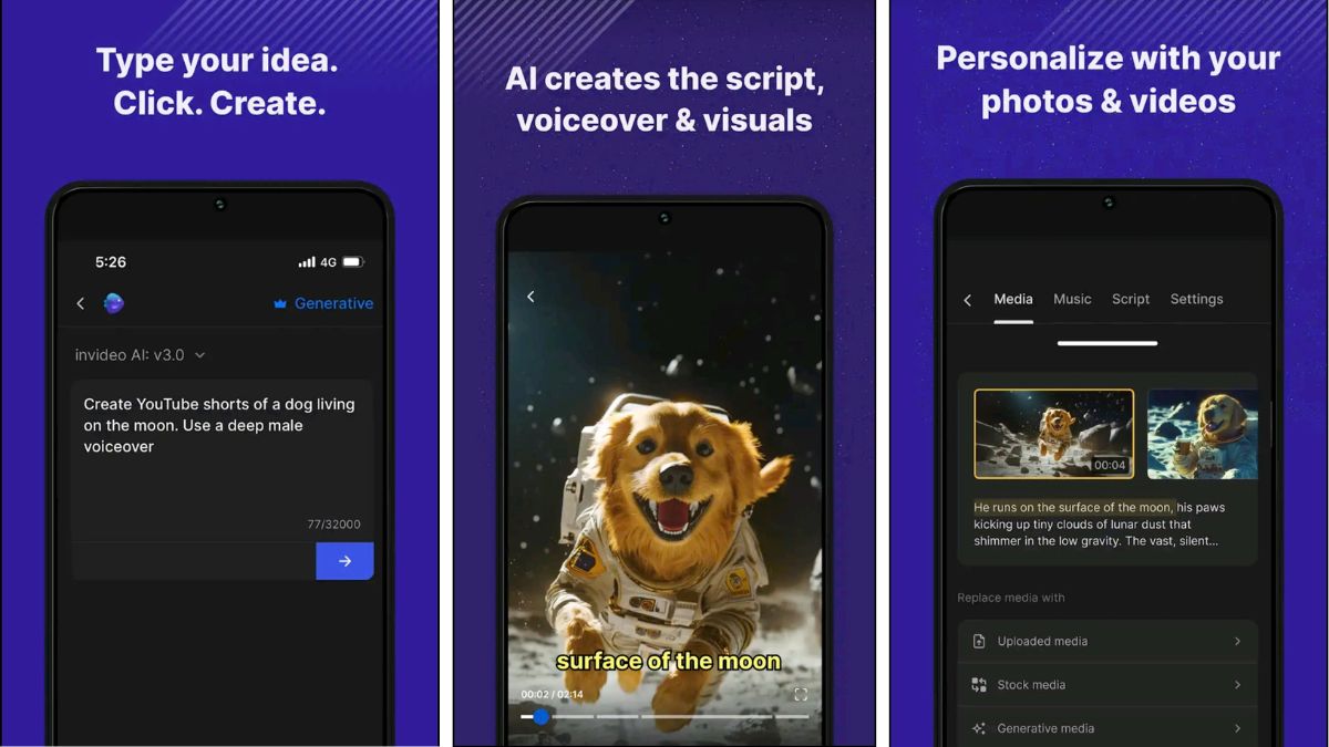 App Tạo Video Bằng AI Trên Điện Thoại- Invideo
