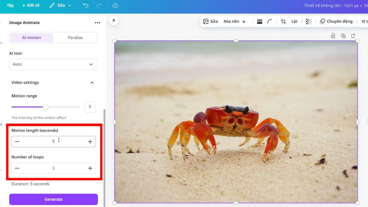 Hướng Dẫn Cách Làm Video Bằng AI Canva Từ Hình Ảnh bước 5