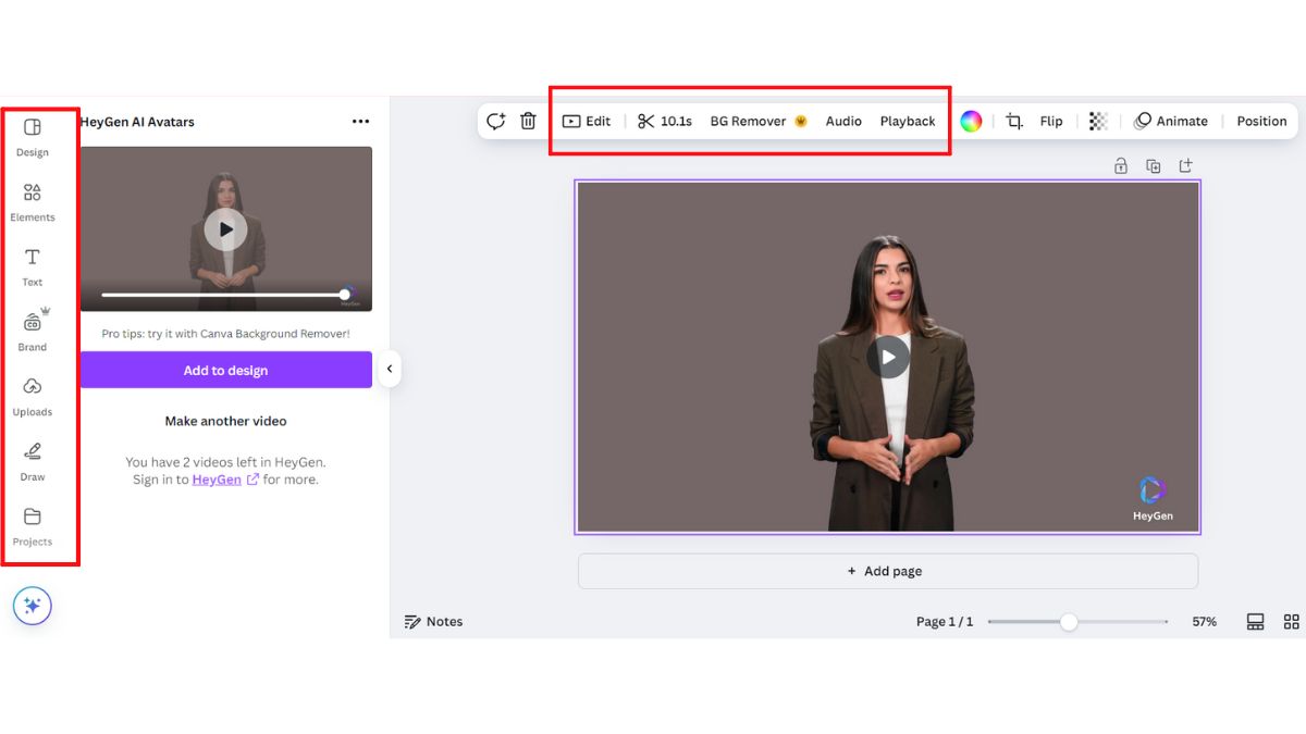 Cách Tạo Video Nhân Vật Nói Chuyện Bằng AI Trên Canva bước 4.3