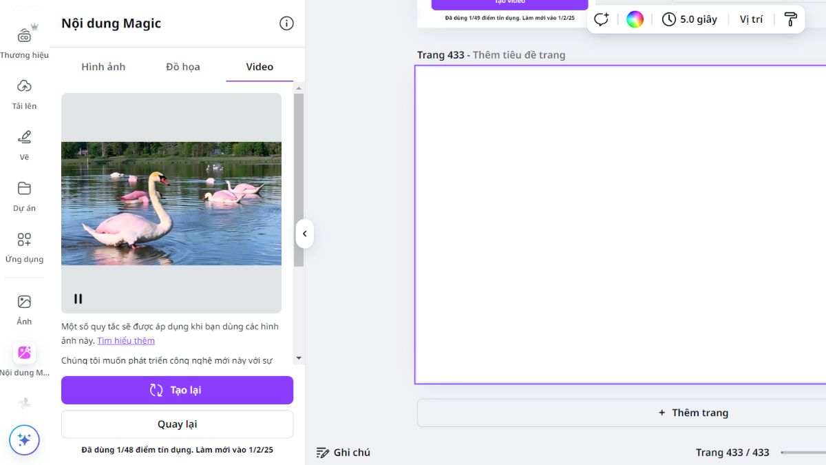 Cách Tạo Video Bằng AI Trên Canva Từ Văn Bản bước 3