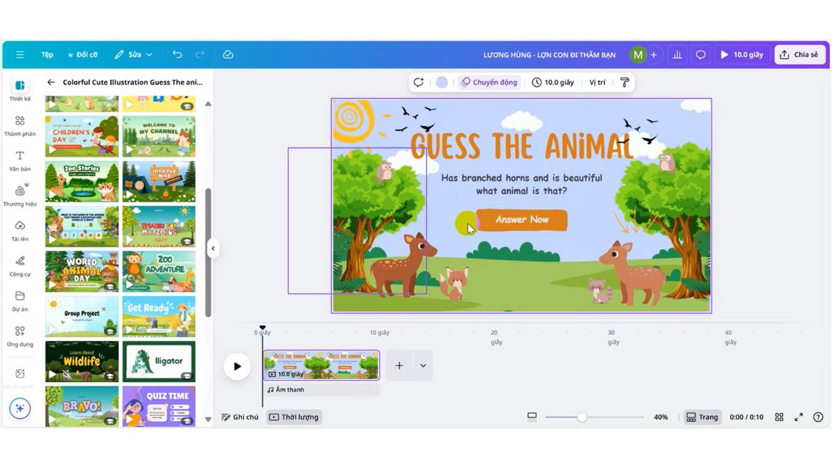 Cách Tạo Video Hoạt Hình Kể Chuyện Trên Canva Bằng AI bước 6.3
