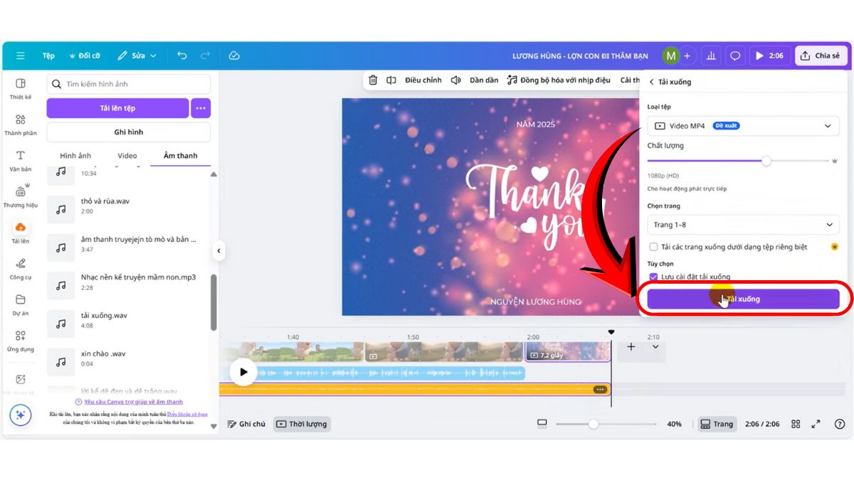 Cách Tạo Video Hoạt Hình Kể Chuyện Trên Canva Bằng AI bước 6.6