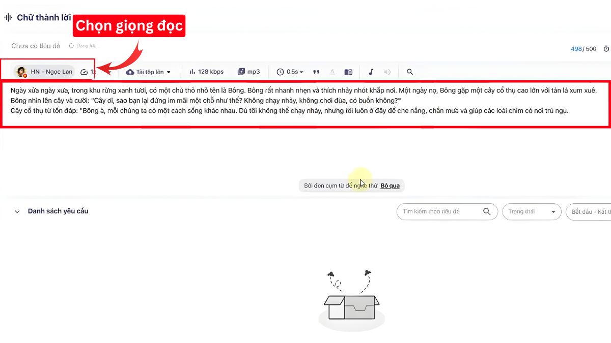 Hướng Dẫn Cách Tạo Video Kể Chuyện Bằng AI bước 3.1