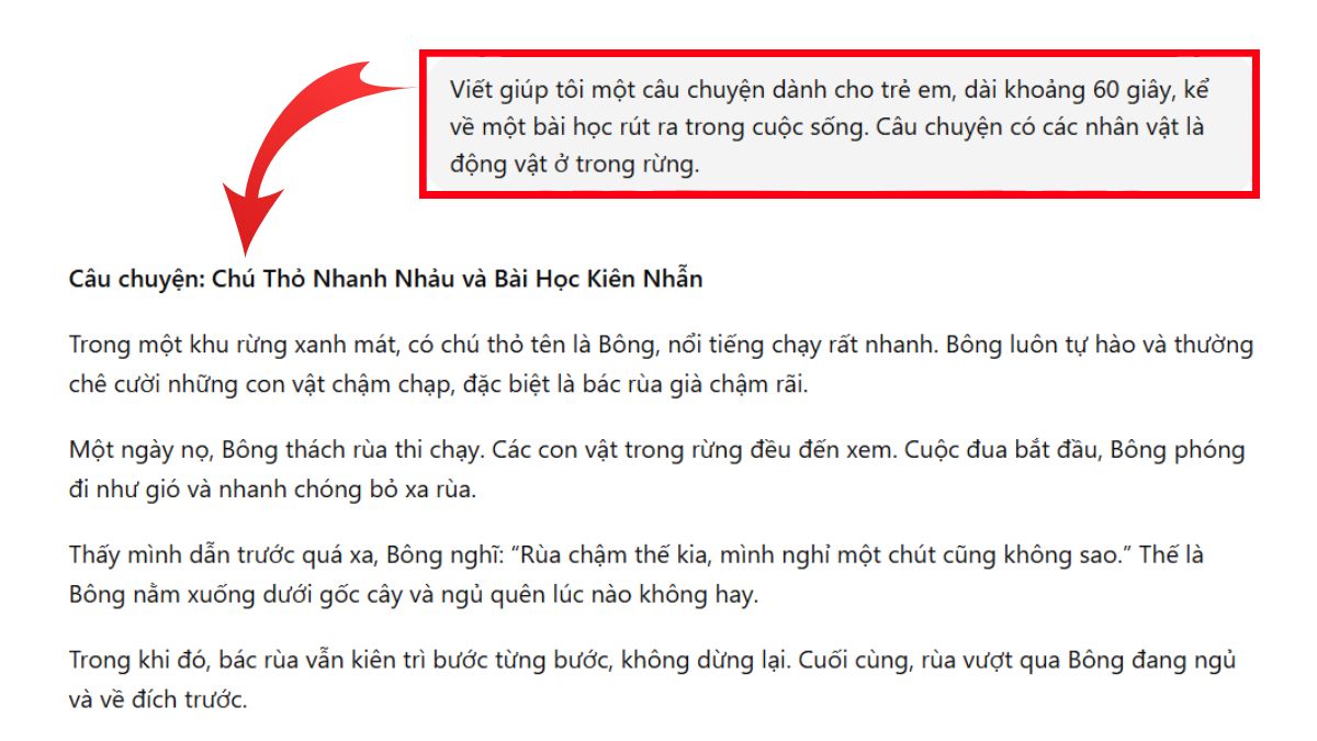 Hướng Dẫn Cách Tạo Video Kể Chuyện Bằng AI bước 1.1
