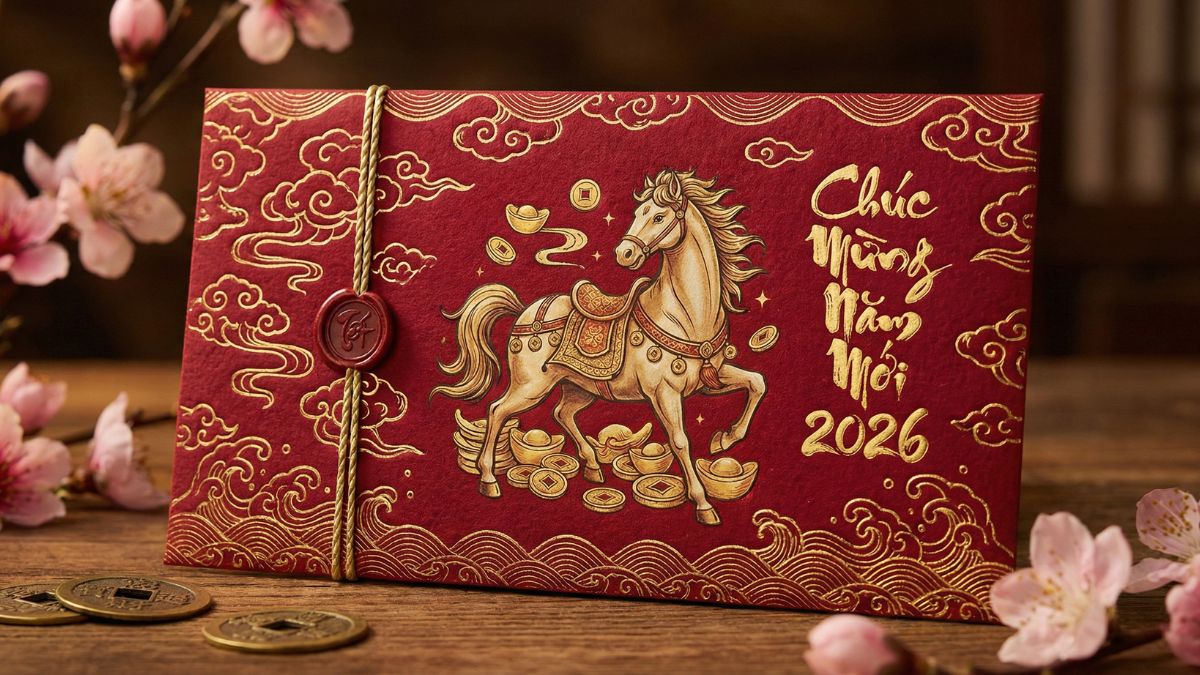 Hướng Dẫn Cách Thiết Kế Bao Lì Xì Bằng AI Gemini Đẹp Mắt 2026