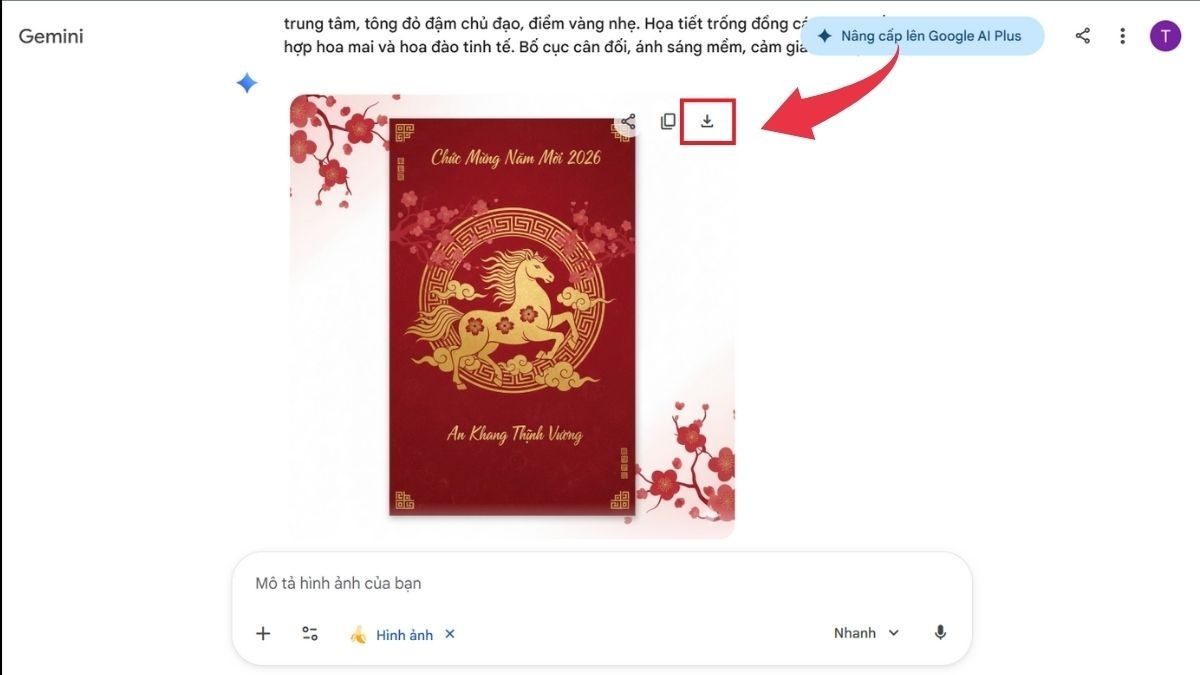Hướng Dẫn Cách Thiết Kế Bao Lì Xì Bằng AI Gemini bước 4