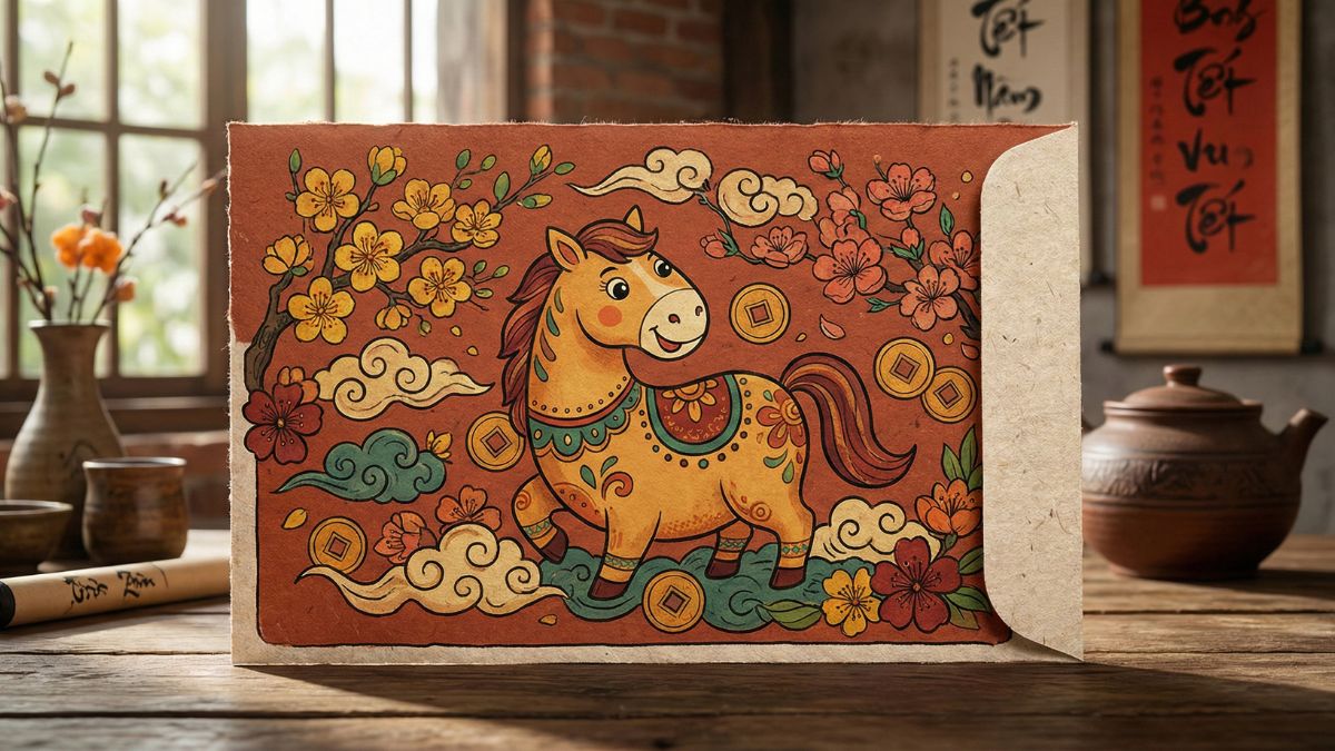 Prompt Câu Lệnh Thiết Kế Bao Lì Xì Bằng AI Gemini 3